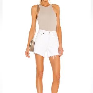 EUC AGOLDE Parker Long Shorts in Panna Cotta in size 24